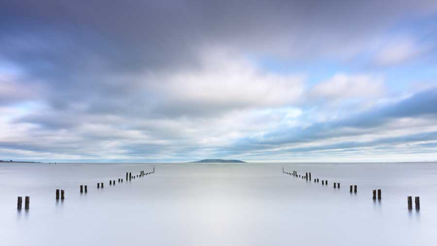 Lambay Island from Malahide beach
